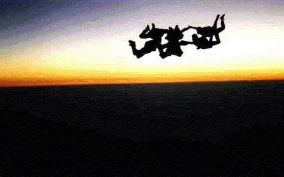 Sunset skydive