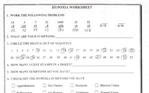 Hypoxia Worksheet
